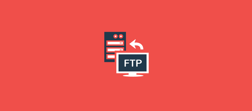 File Transfer Protocol on a red background